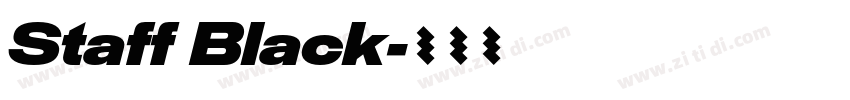 Staff Black字体转换